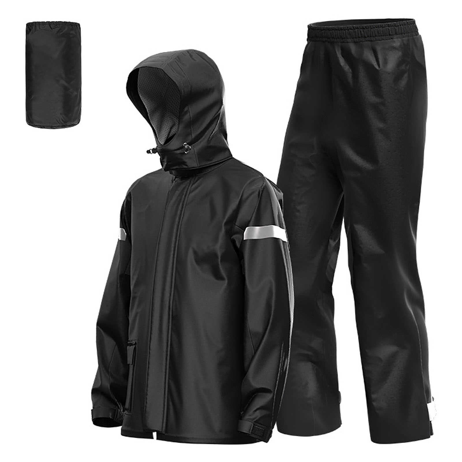 Cycling Gear Jacket - Men Motorcycle Rain Suit Outdoor Reflective