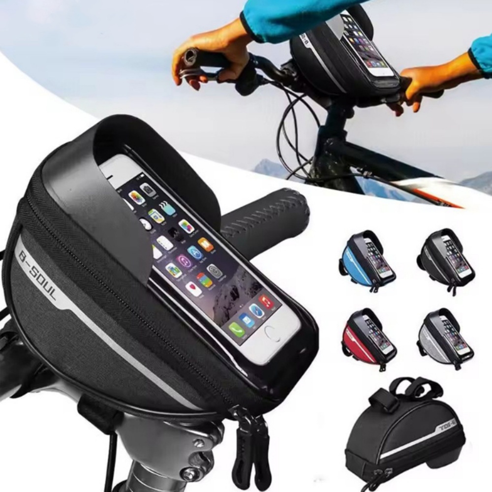 Cycling Gear Pouch - Touch Screen Waterproof Bike Handlebar Phone