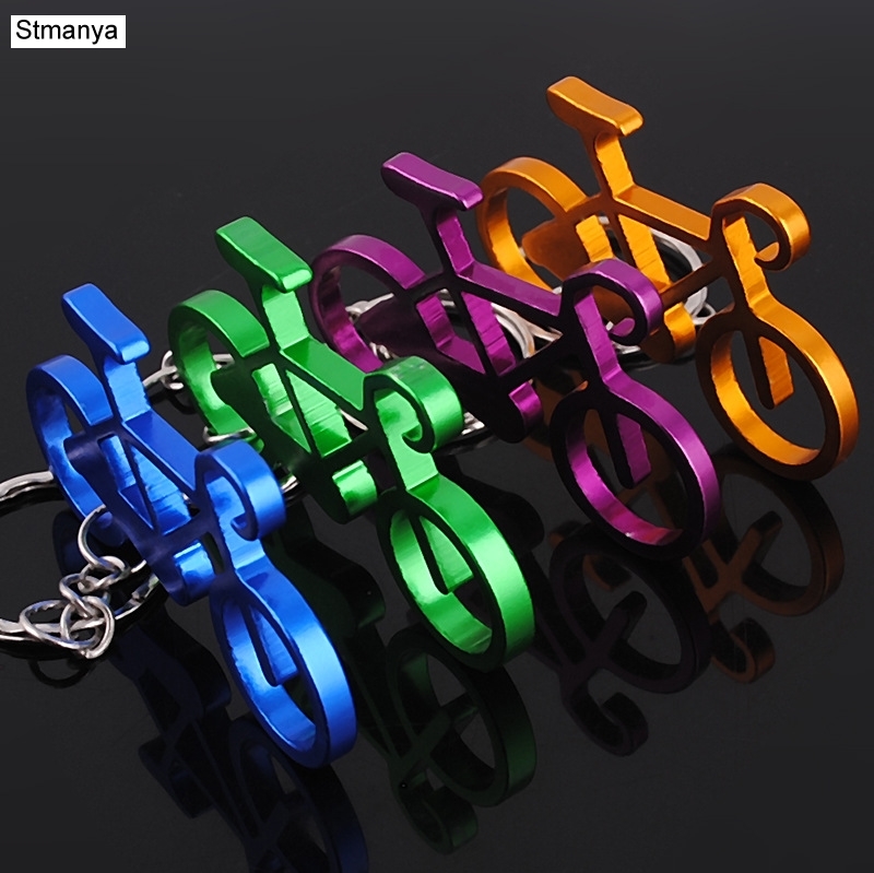 Yellow Cycling Gear - New Metal Keychain Men Women Car