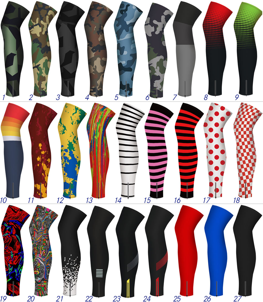 Cycling Gear Padding - Thermal Fleece Cycling Leg Warmers, MTB