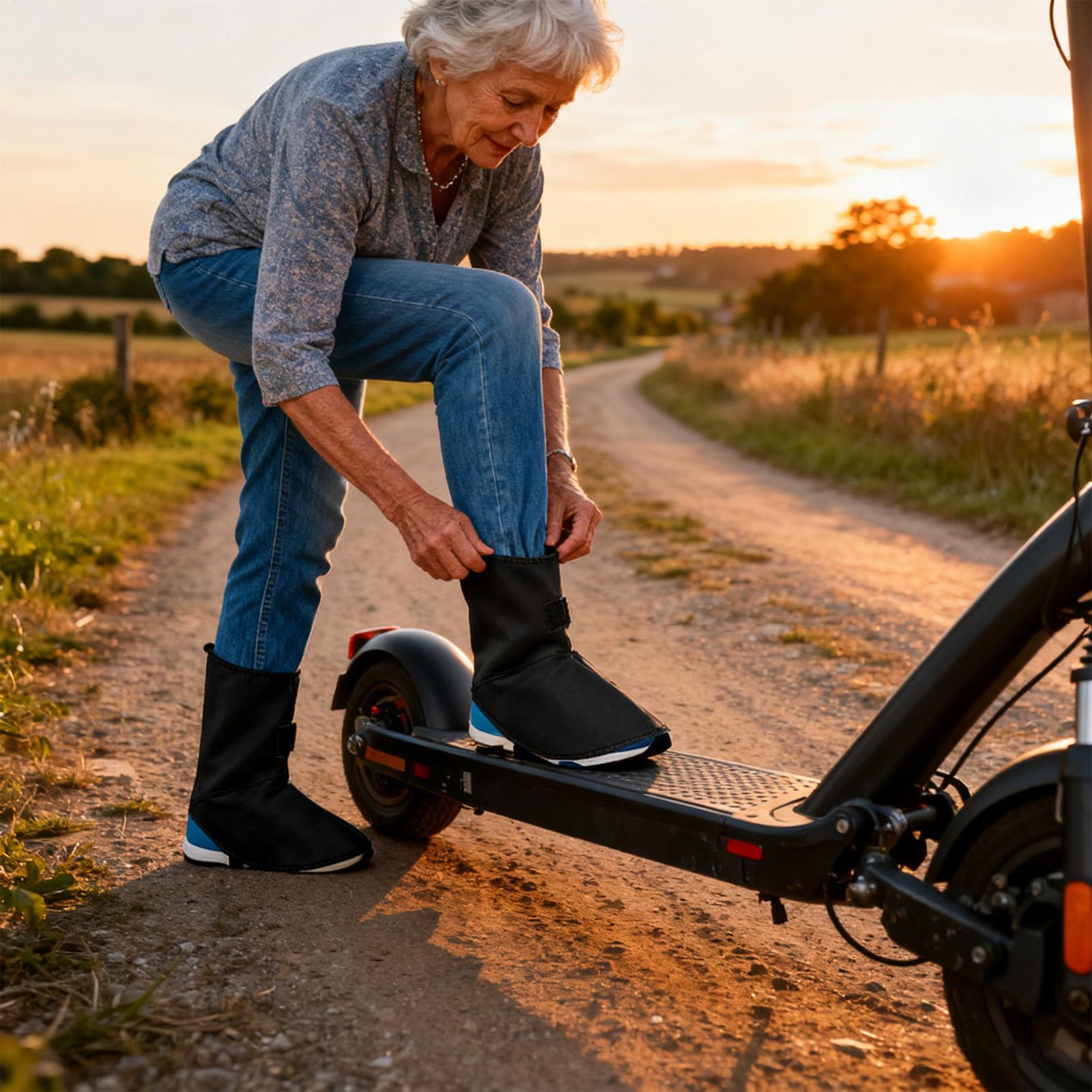 Cycling Gear In Winter - Waterproof Cycling Shoe Covers Warm Foot