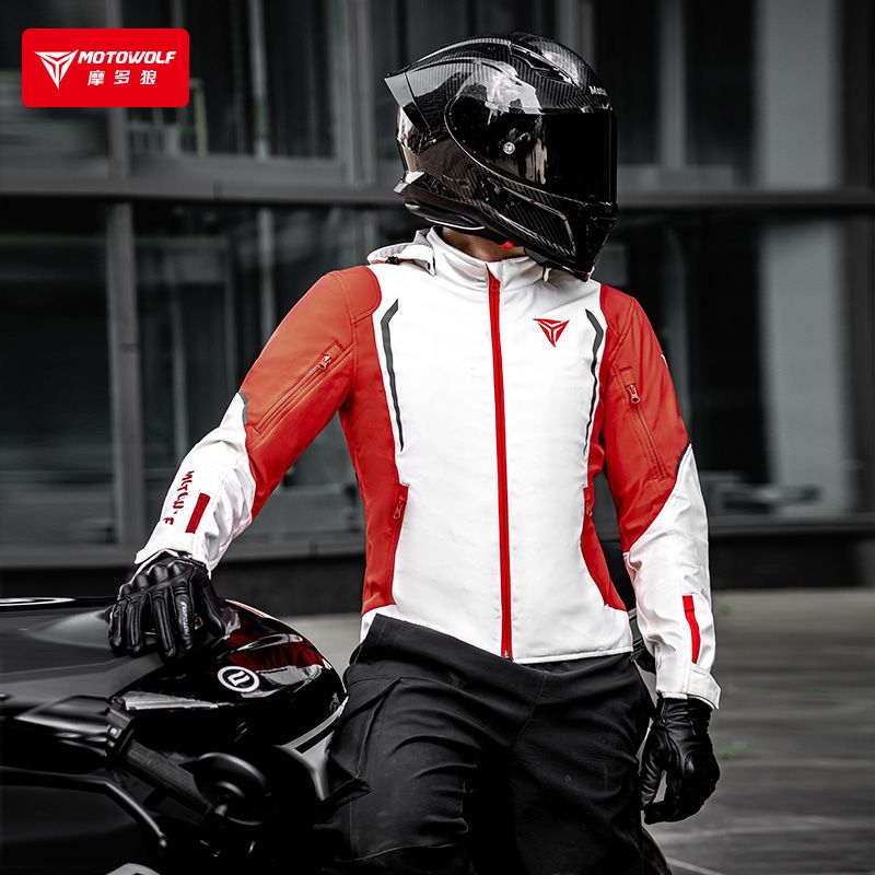 Cycling Gear Jacket - MOTOWOLF Windbreaker Motorcycle Riding Jacket Breathable
