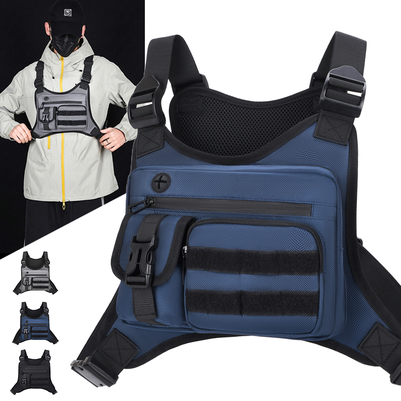 Cycling Gear Pouch - Tactical Chest Rig Bag Men Waterproof