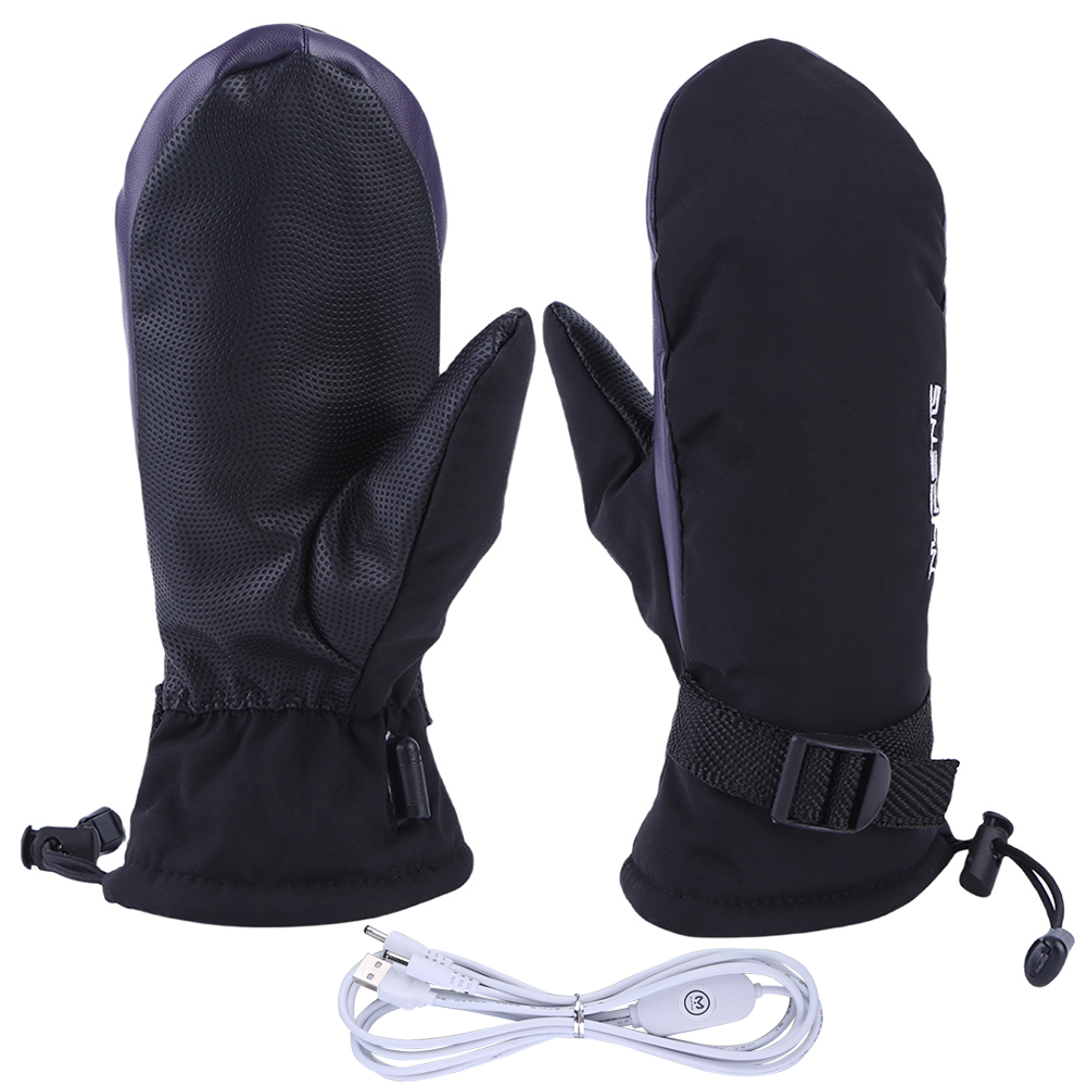 Cycling Gear Temperature - Warm Heated Gloves USB Charging Electric
