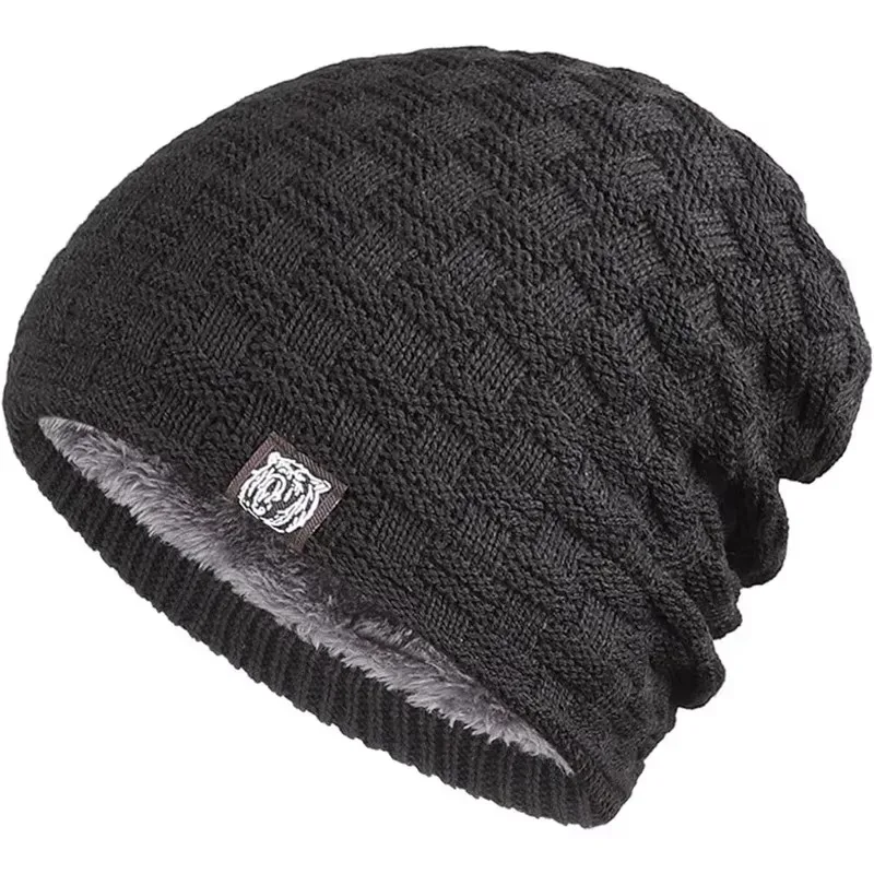 Cycling Gear In Winter - Mens Plush Lining Beanie Winter Hat