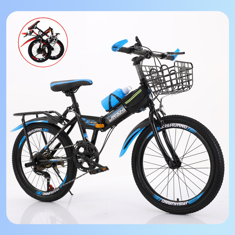 Cycling Gear Inches - Folding Kids Mountain Bike 18/20/22/24 Inch