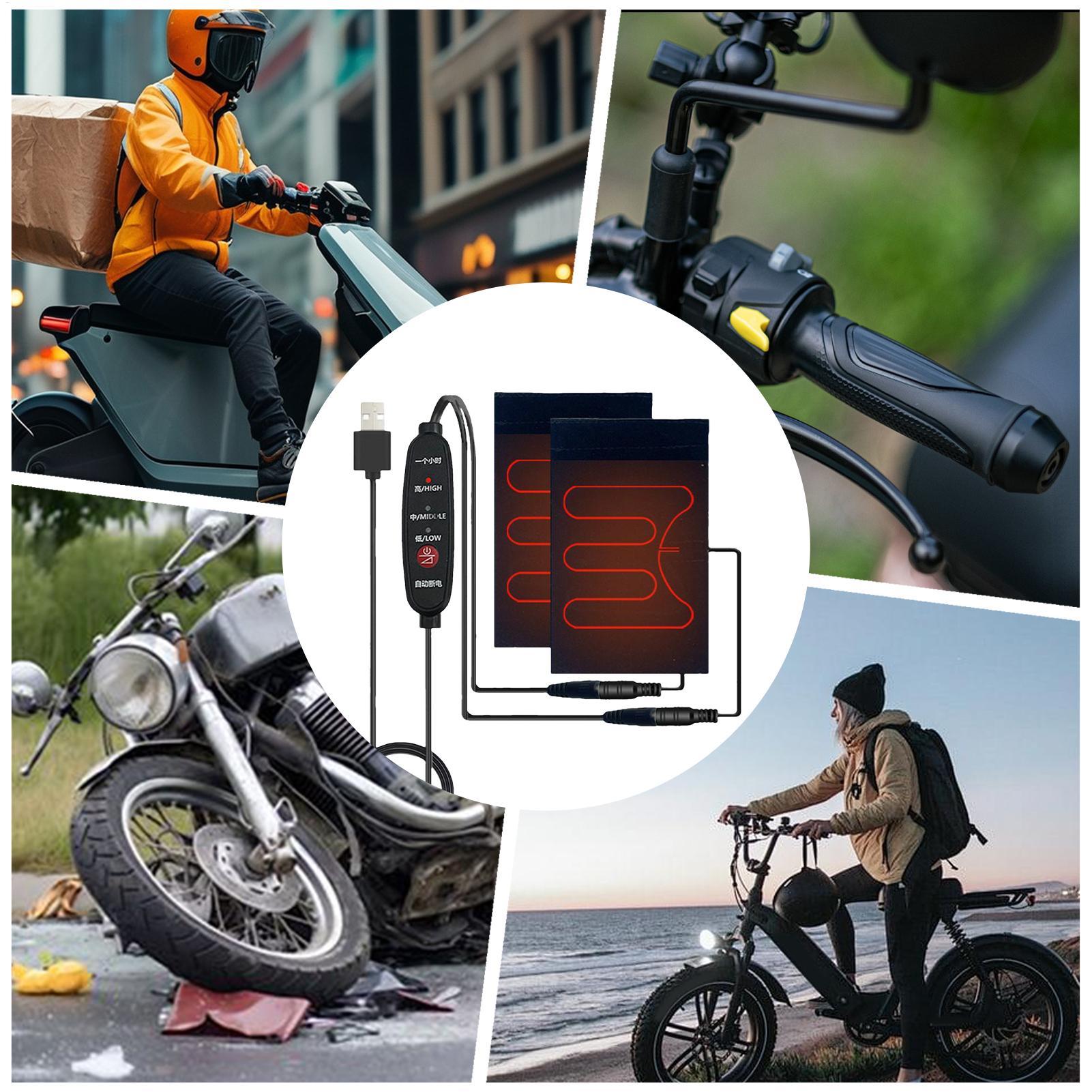 Cycling Gear Temperature - Handlebar Warmer 5V Heated Motorcycle Grips
