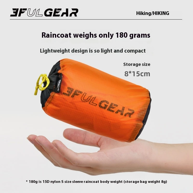 3F UL GEAR Zipper Raincoat 15D - Cycling Gear Jacket review and price