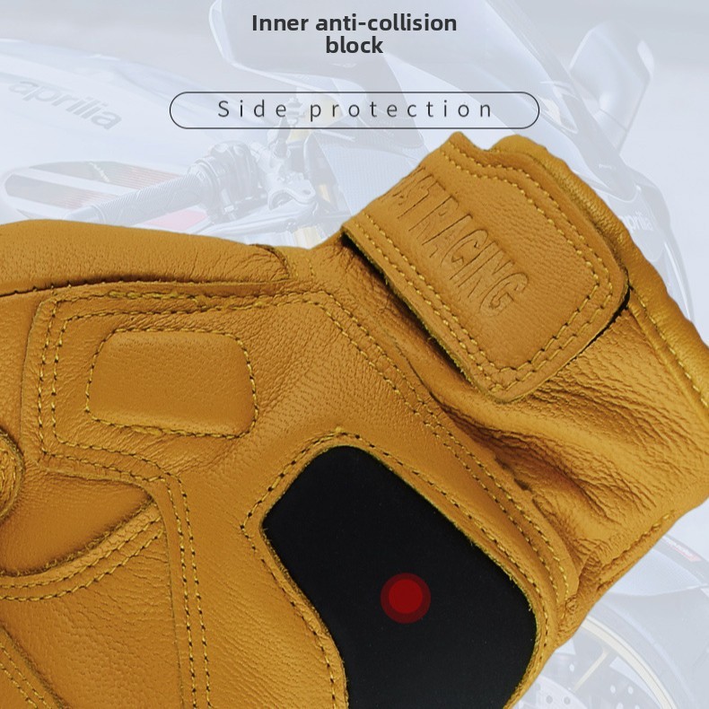 Vintage Motorcycle Leather Glo - Yellow Cycling Gear review and price