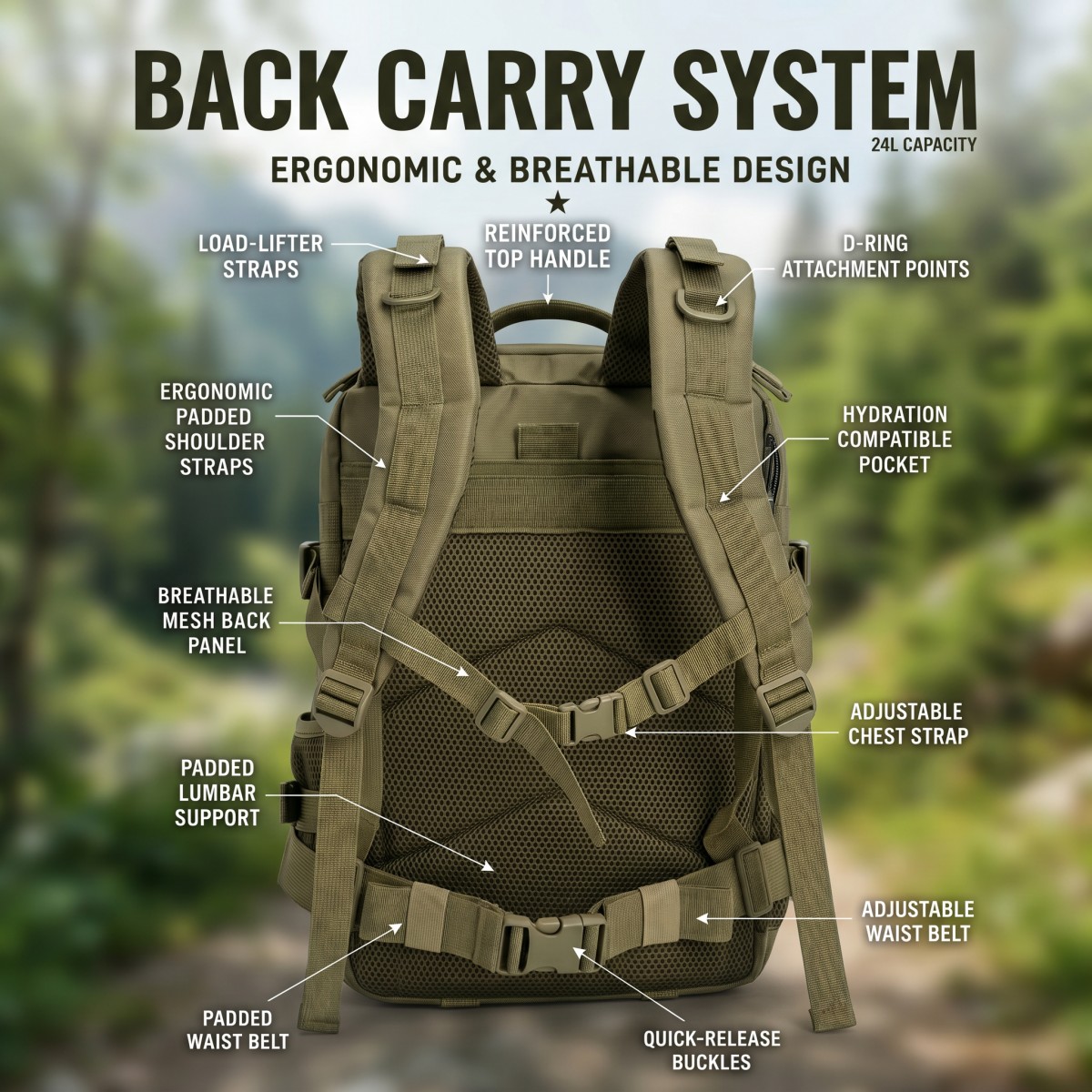24L Molle Tactical Backpack fo - Cycling Gear Duffle review and price