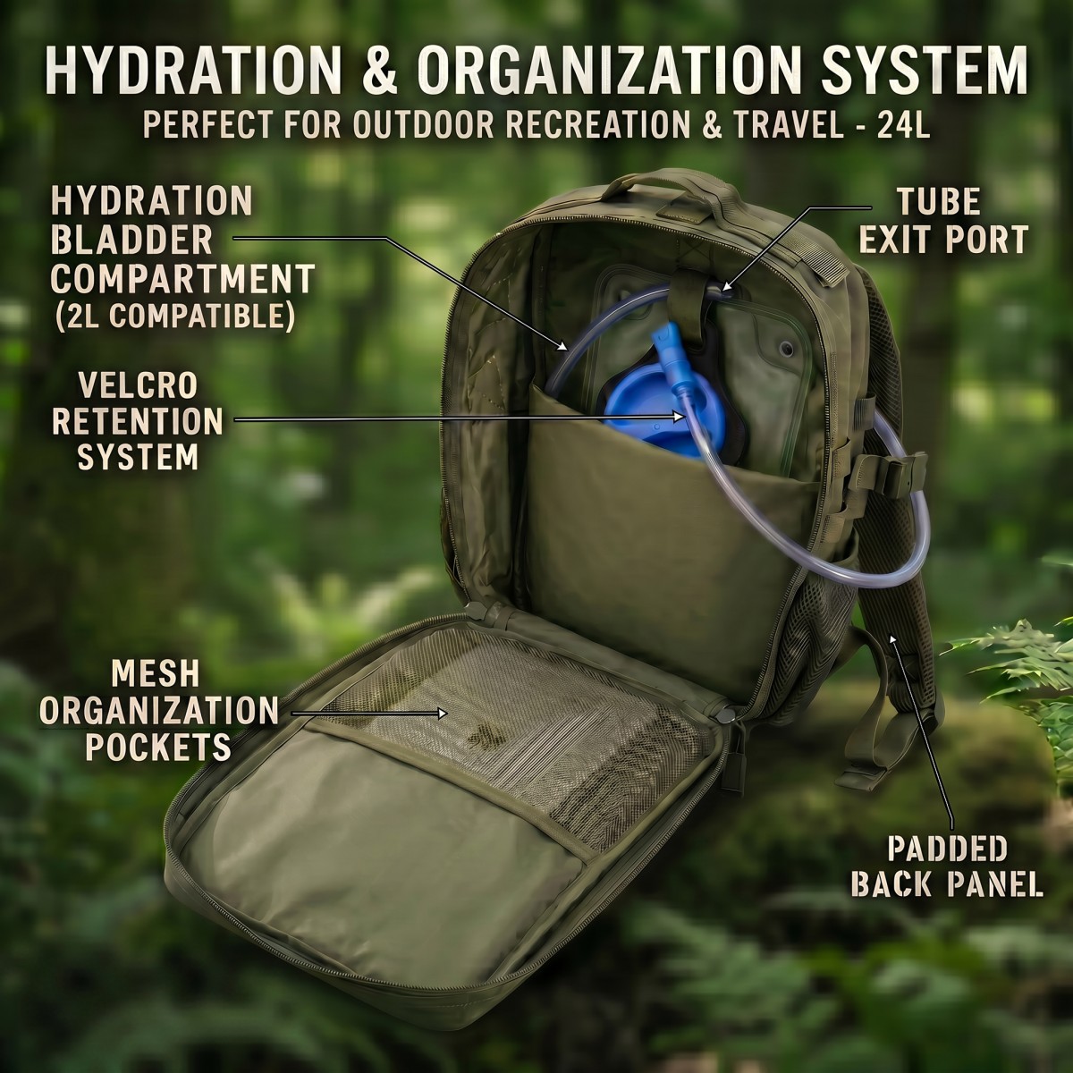 24L Molle Tactical Backpack fo - Cycling Gear Duffle review and price