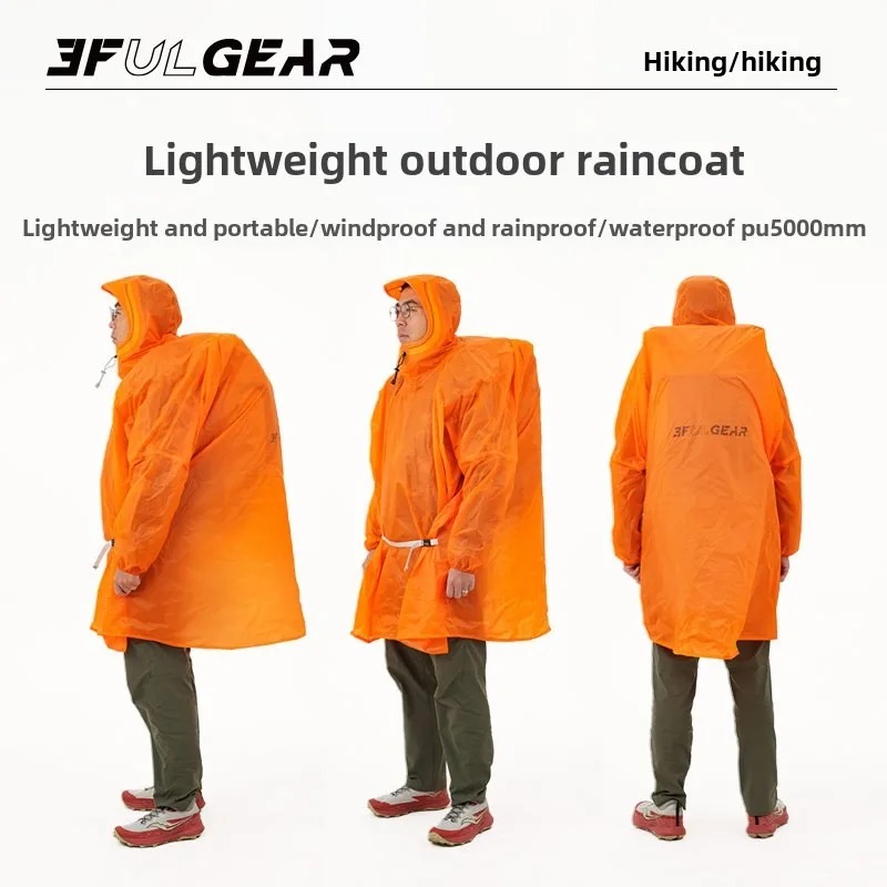 Ultralight Rain Poncho 3F UL G - Cycling Gear Jacket review and price