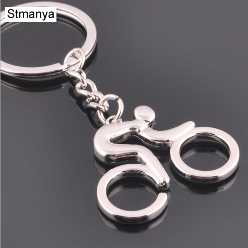 Metal Keychain Riding bicycle  - Yellow Cycling Gear review and price