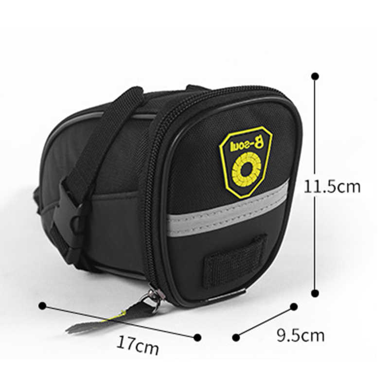1pc Bicycle Saddle Bag Leather - Cycling Gear Pouch review and price