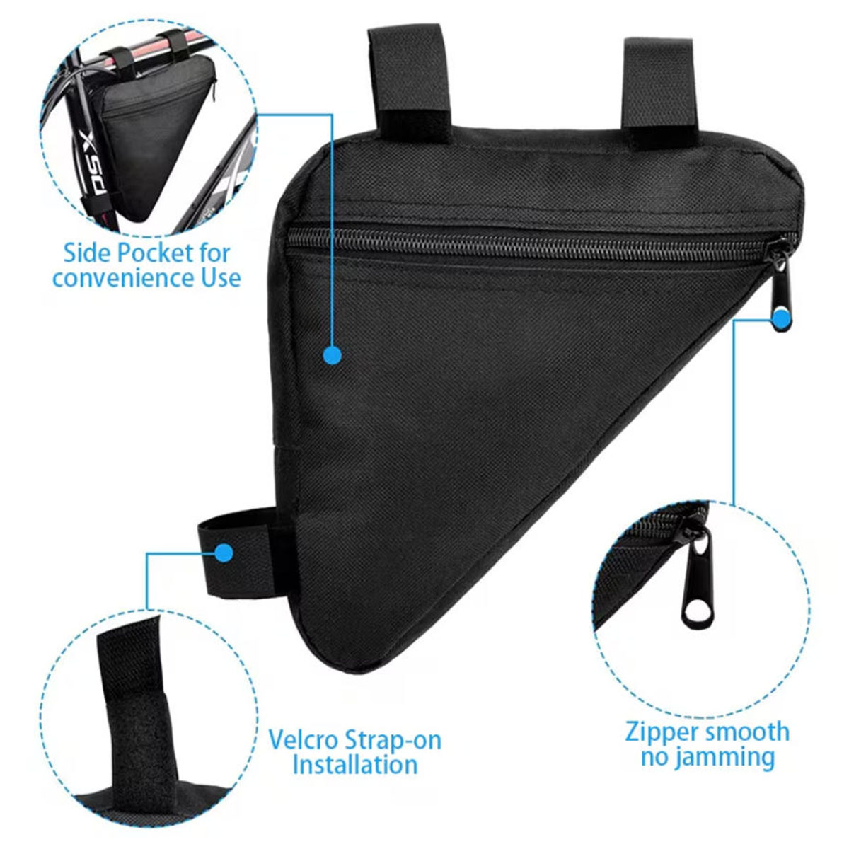 PINMOAP Bicycle Triangle Bag W - Cycling Gear Pouch review and price