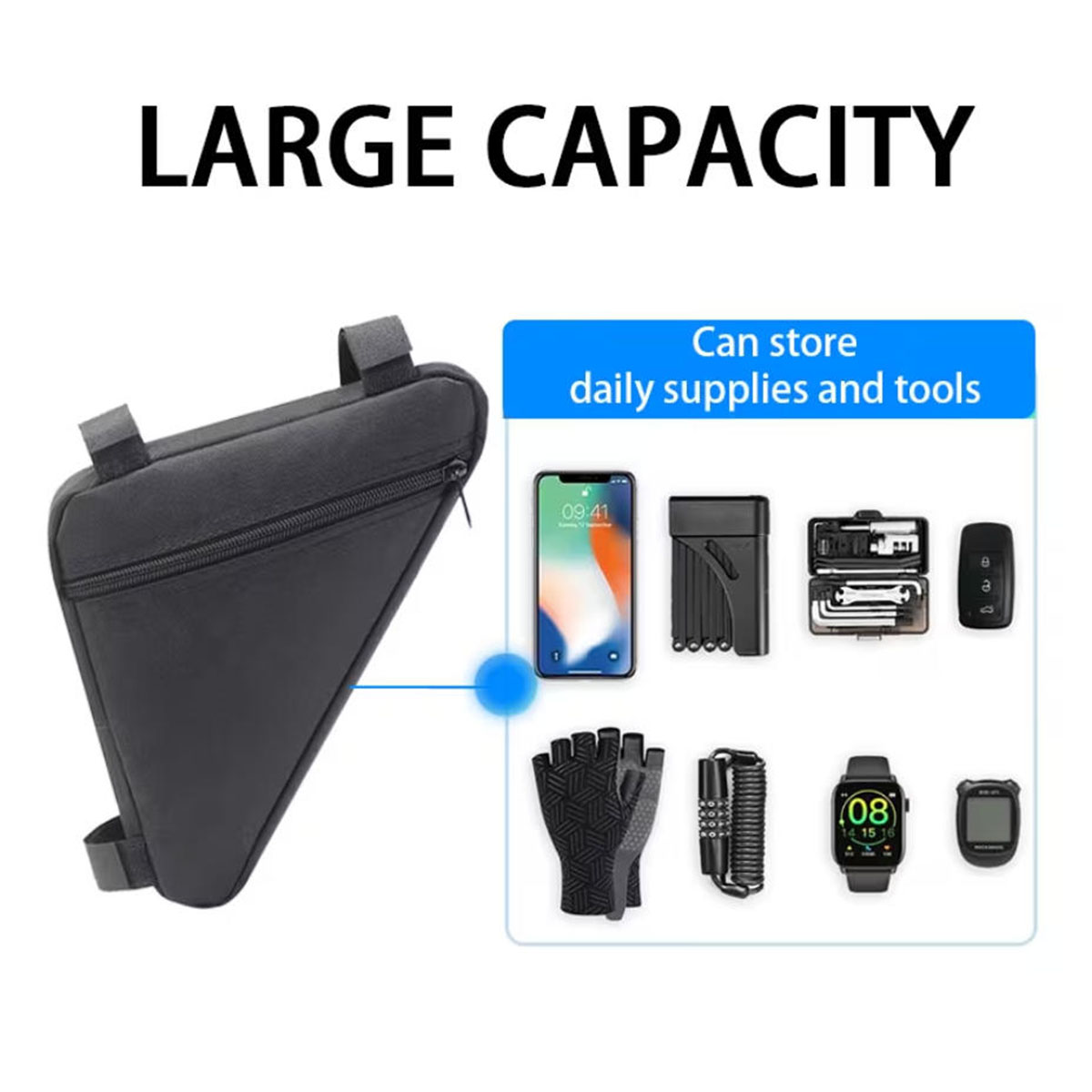 PINMOAP Bicycle Triangle Bag W - Cycling Gear Pouch review and price
